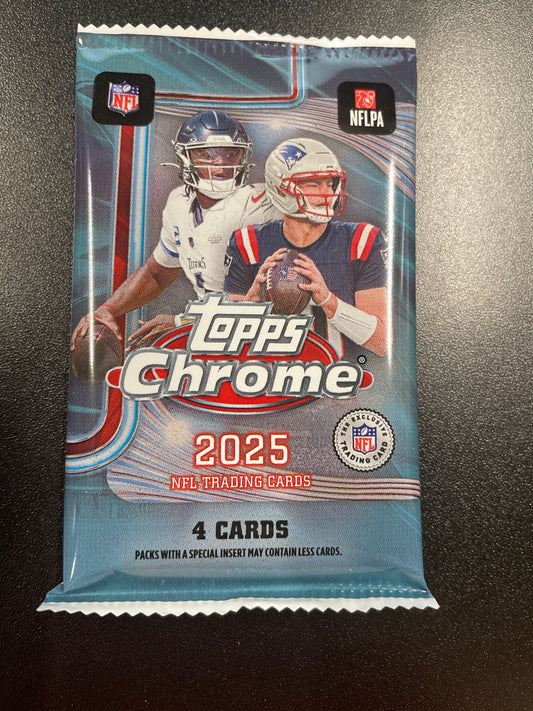 2025 TOPPS CHROME FOOTBALL BLASTER PACK