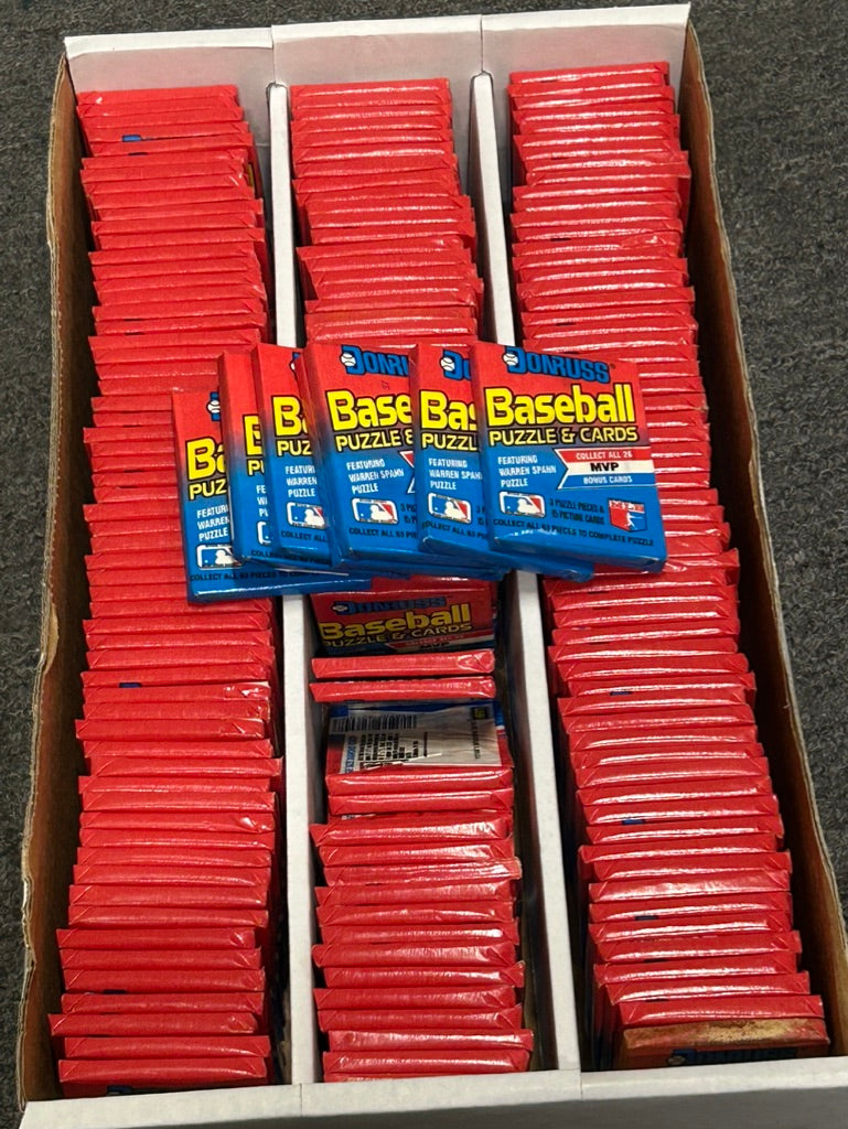 1989 DONRUSS BASEBALL UNOPENED WAX PACK LOT (60 PACKS).  RETRO