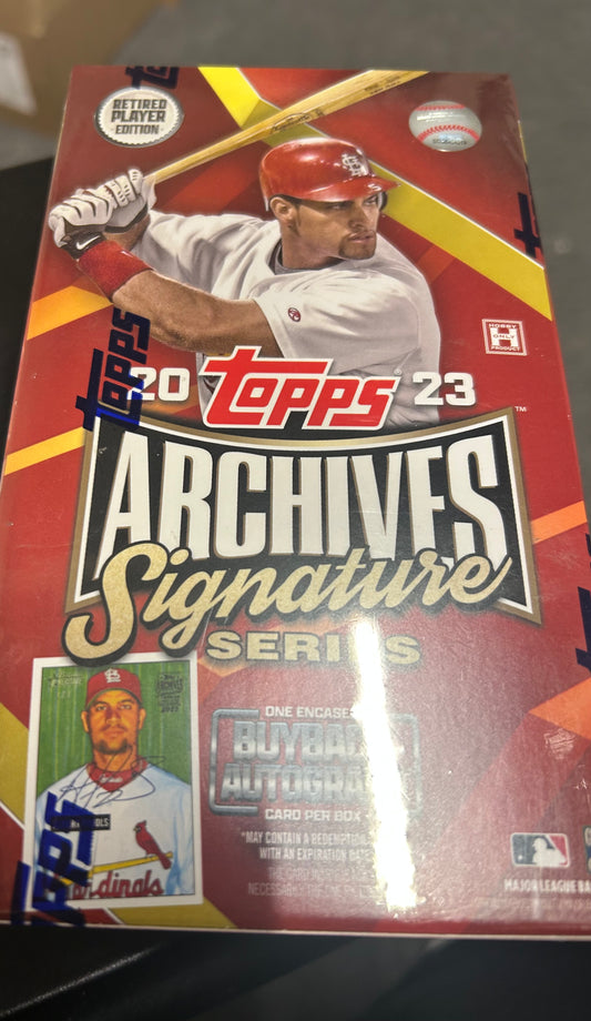 2023 ARCHIVES RETIRED ACTIVE HOBBY BOX