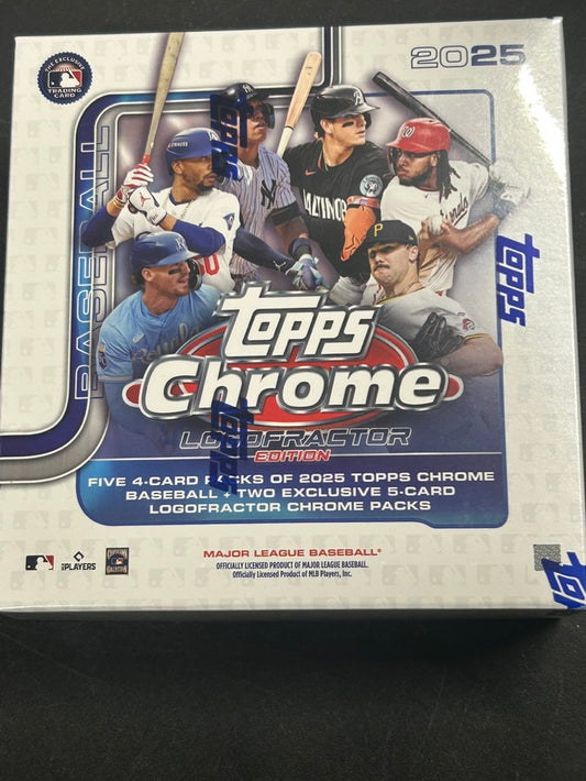 2025 TOPPS CHROME BASEBALL LOGOFRACTOR SEALED MEGA BOX * LIMIT 3 *