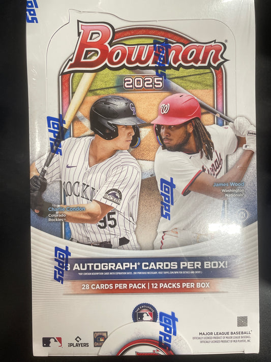2025 BOWMAN BASEBALL SEALED JUMBO BOX.  LIMIT 1