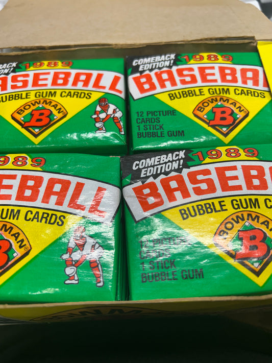 1989 BOWMAN BASEBALLWAX PACK. K GRIFFE JR RC