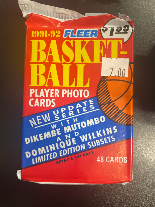 1991-92 FLEER BASKETBALL PACK (48 cards)