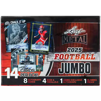 2025 LEAF METAL FOOTBALL JUMBO BOX