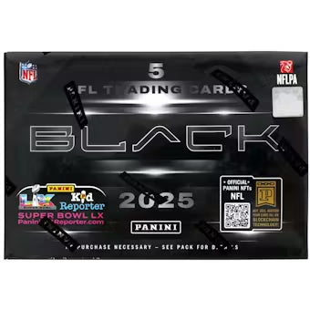 2025 PANINI BLACK FOOTBALL HOBBY BOX