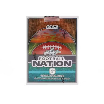 2025 LEAF FOOTBALL NATION HOBBY BOX