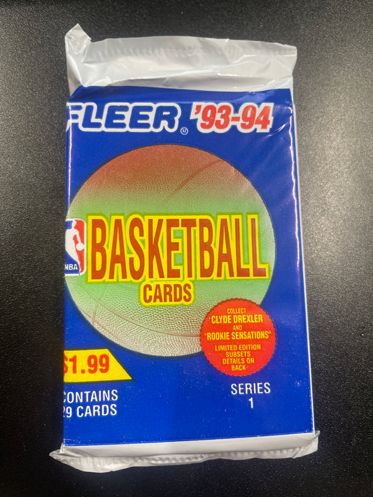 1993/94 FLEER BASKETBALL SERIES 1 JUMBO PACK