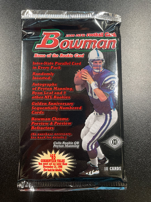 1998 BOWMAN FOOTBALL HOBBY PACK