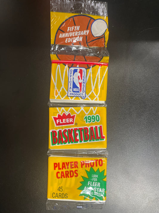 1990 FLEER BASKETBALL RACK PACK
