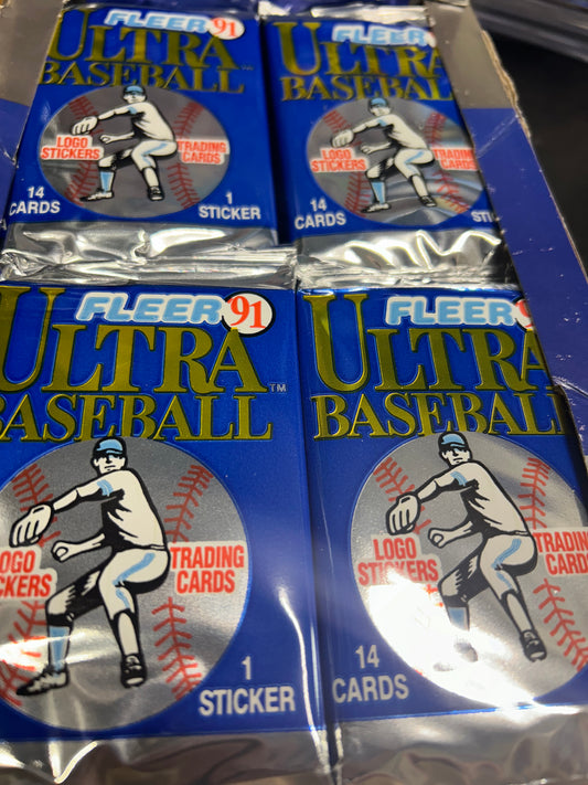 1991 ULTRA BASEBALL SEALED HOBBY PACK