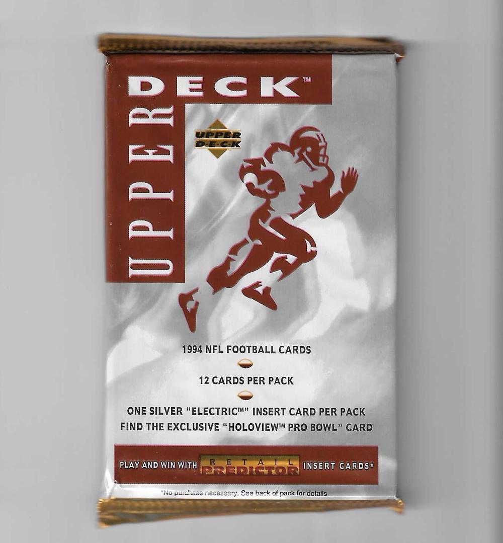 1994 UPPER DECK FOOTBALL 12 CARD PACK