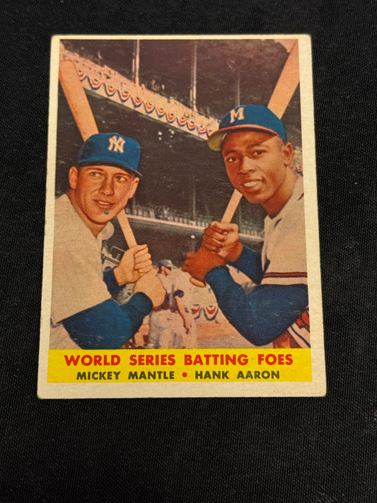 1958 TOPPS MICKEY MANTLE #418  EX+  V15285