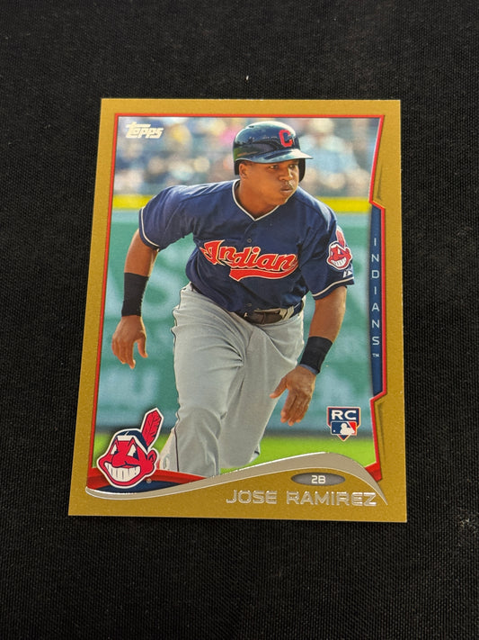 2014 TOPPS GOLD JOSE RAMIREZ RC #424  NM-MT  1285/2014  V15311