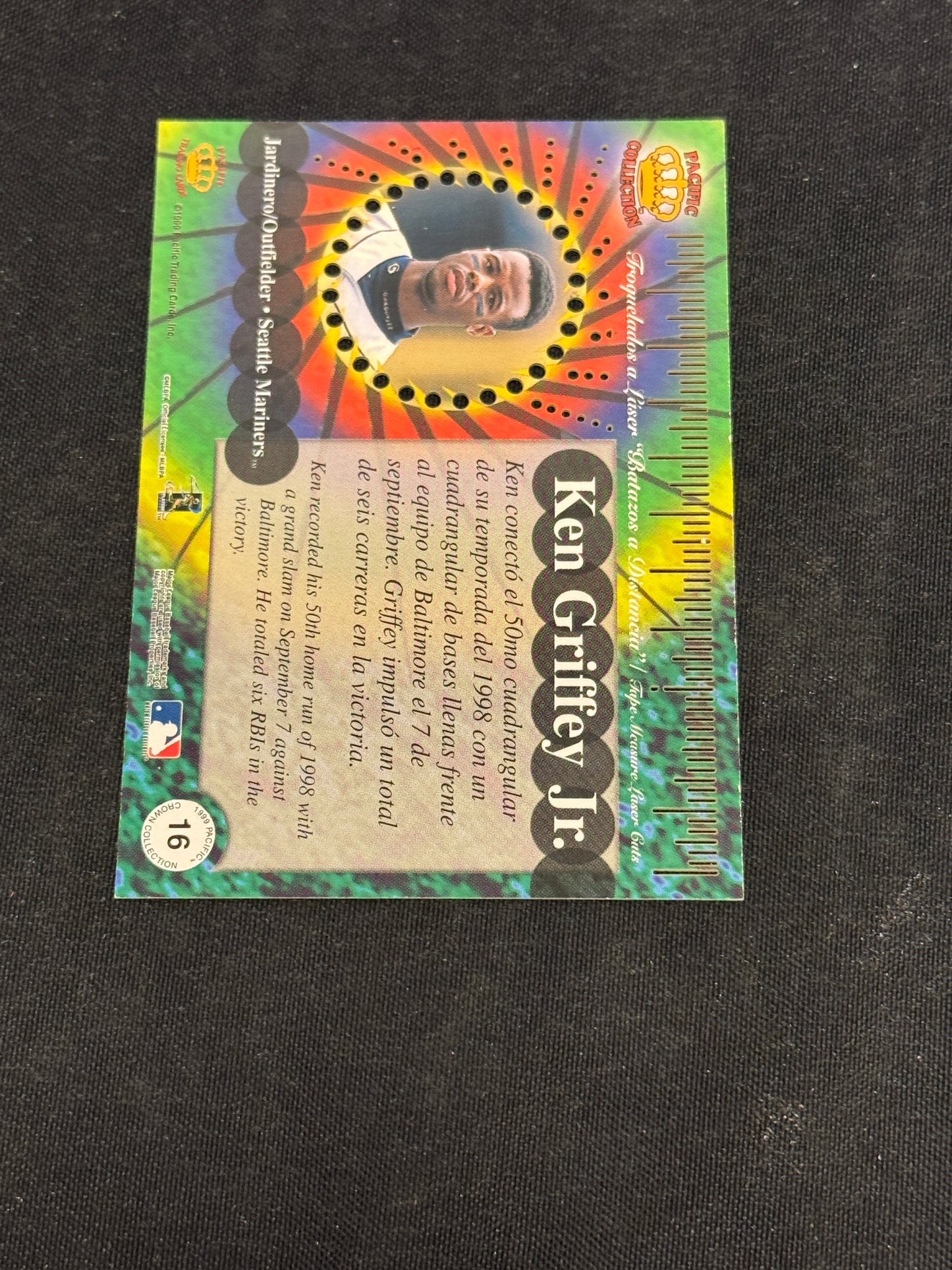 1999 PACIFIC TAPE MEASURE KEN GRIFFEY JR #16  V15358