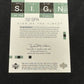 2002 UPER DECK SIGN OF THE TIMES SERGIO GARCIA CHARLES HOWELL III AUTO GH-250  RC22