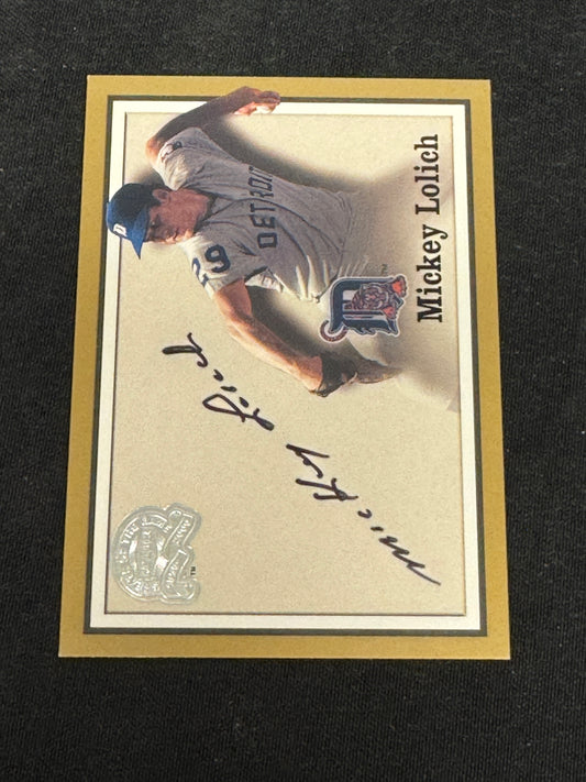 2000FLEER GREATS OF THE GAME MICKEY LOLICH  AUTO  RC33