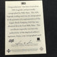 1997 UPPER DECK FB BILLY SIMS  AUTO  RC63