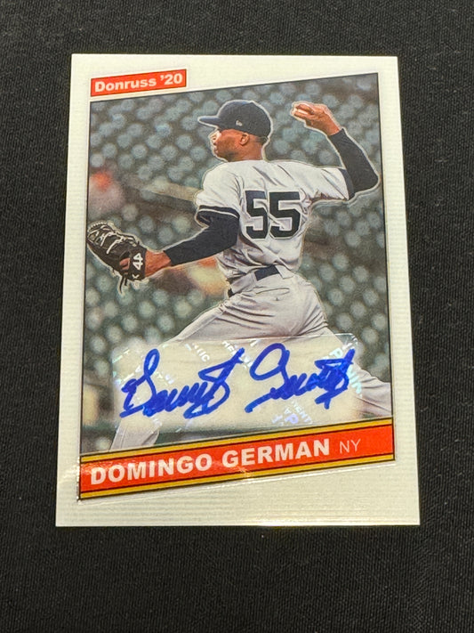 2020 DONRUSS DOMINGO GERMAN 86S-DP  AUTO  RC77