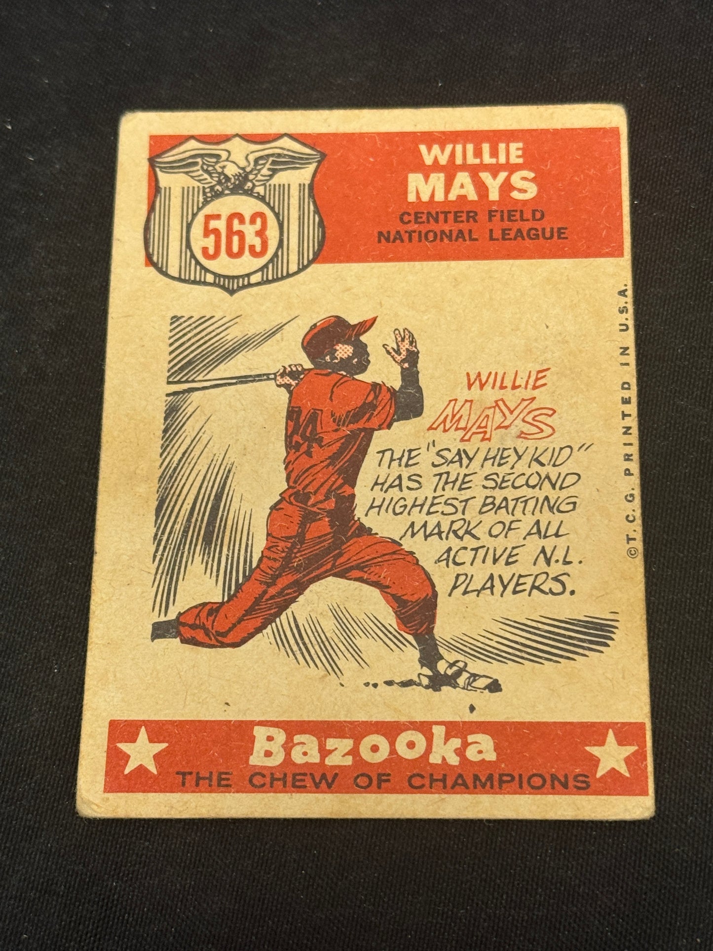 1959 TOPPS WILLIE MAYS #563 VG V14859