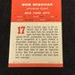1963 FLEER FB BOB MISCHAK #17 NRMT+ V15018