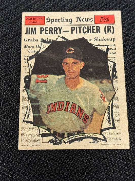 1961 TOPPS JIM PERRY #584  EXMT+  V15405