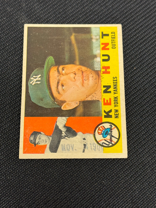 1960 TOPPS KEN HUNT #522 EX V15435