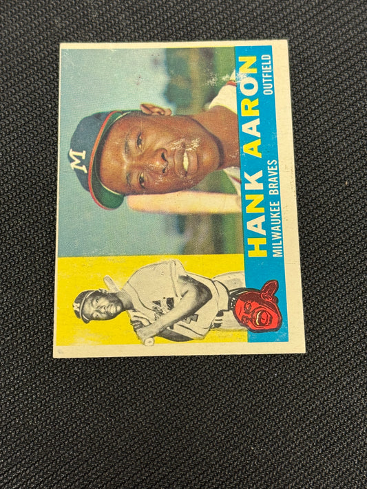 1960 TOPPS HANK AARON #300 EXMT V15446 (MK)