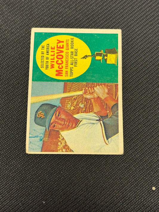 1960 TOPPS WILLIE McCOVEY RC #316 VGEX V15454