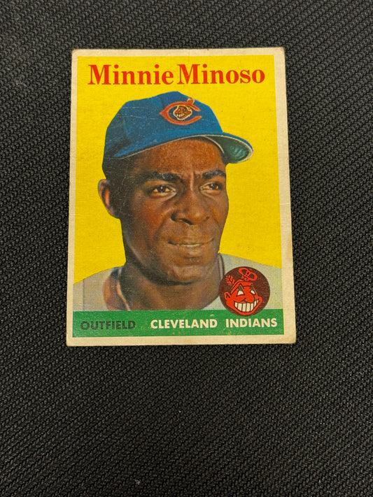 1958 TOPPS MINNIE MINOSO #295 VGEX V15462