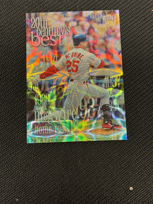2000 TOPPS SEQUENTIAL CARREER BEST MARK McGWIRE #CB4 V15478