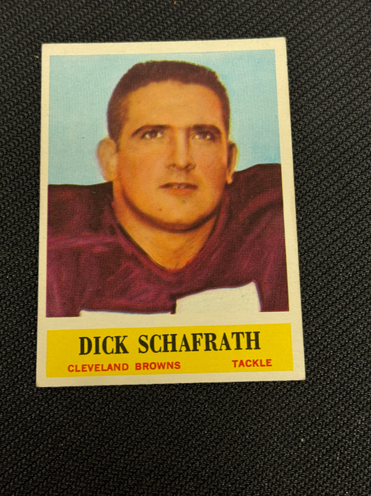 1964 PHILADELPHIA FB DICK SCHAFRATH RC #40 EXMT V15491