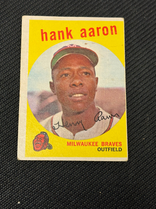 1959 TOPPS HANK AARON #380 VGEX+ V15551