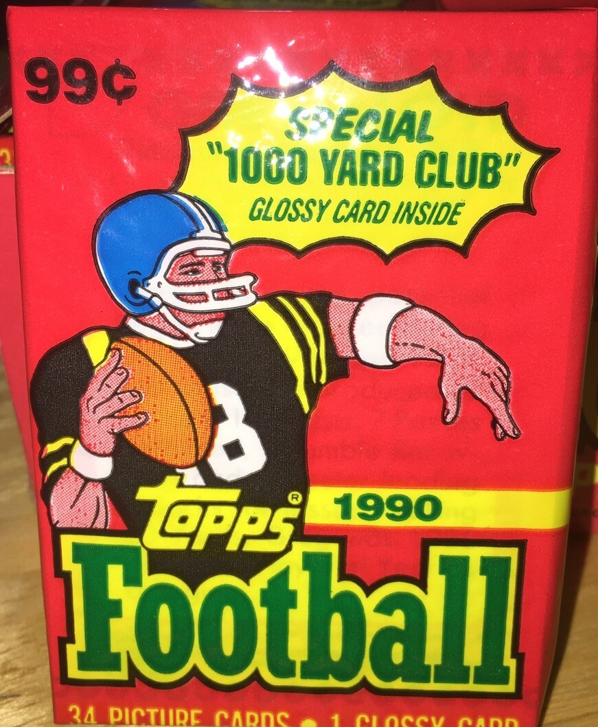 1990 TOPPS FOOTBALL CELLO PACK
