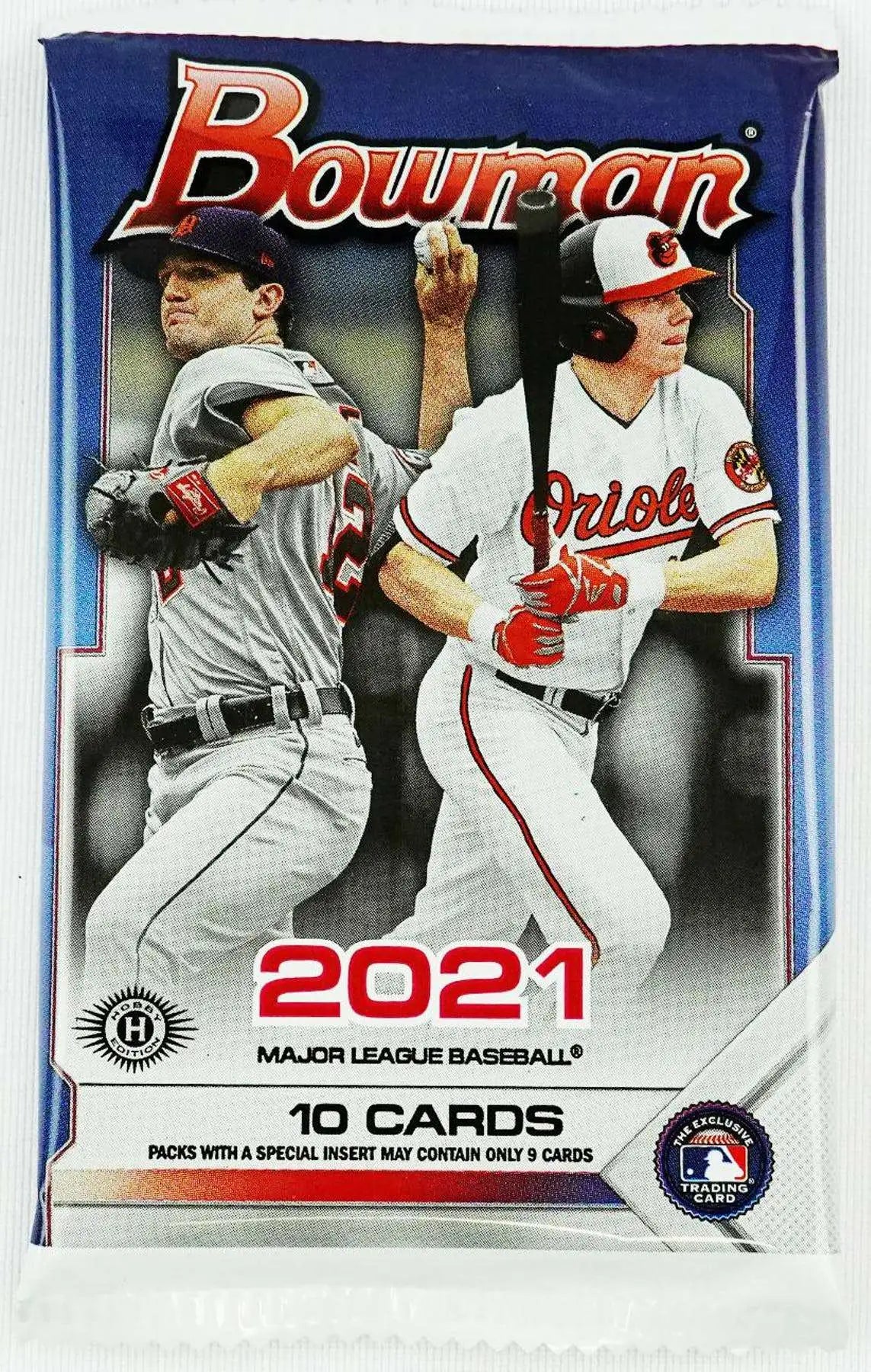 2021 BOWMAN BASEBALL HOBBY 10 CARD PACK