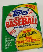 1987 TOPPS BASEBALL WAX PACK