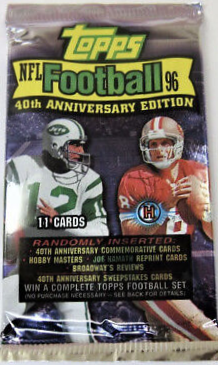 1996 TOPPS FOOTBALL UNOPENED HOBBY PACK