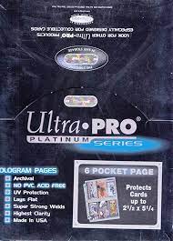 ULTRA PRO 6 POCKET PAGES 100 SHEETS TOTAL