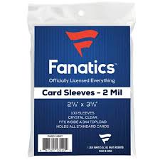 FANATICS THIN CARD SLEEVES 100 COUNT PACK