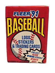 1991 FLEER BASEBALL SEALED WAX PACK