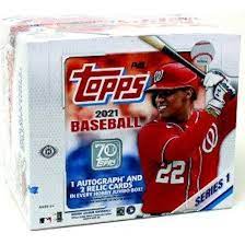 2021 TOPPS BASEBALL SERIES 1 JUMBO BOX