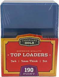 CARDBOARD GOLD 190 POINT TOP LOADER 5 COUNT