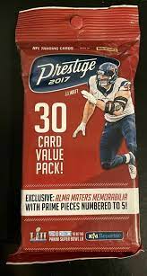 2017 PRESTIGE FOOTBALL 30 CARD FAT PACK