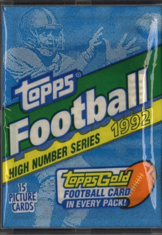 1992 TOPPS FOOTBALL HIGH NUMBER SERIES PACK