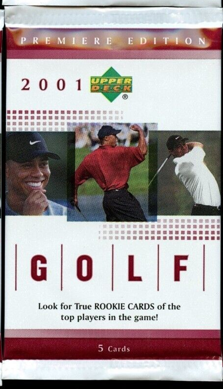 2001 UPPER DECK PREMIERE EDITION GOLF PACK (STYLES MAY VARY)