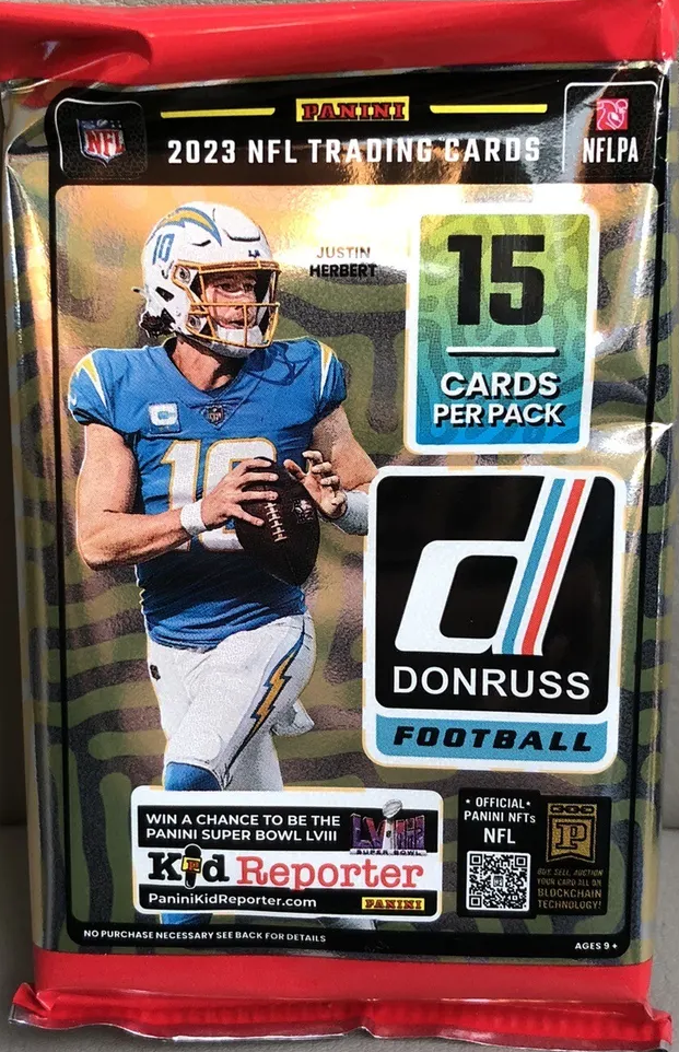 2023 DONRUSS FOOTBALL 15 CARD BLASTER PACK (HOLIDAY)