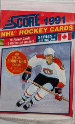 1991 SCORE HOCKEY SERIES 1 UNOPENED PACK