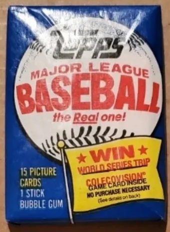 1983 TOPPS BASEBALL 15 CARD WAX PACK