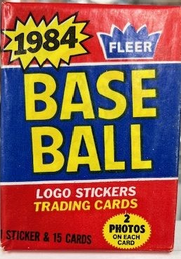 1984 FLEER BASEBALL UNOPENED WAX PACK