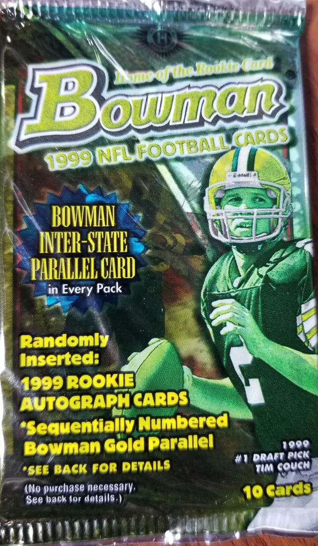 1999 BOWMAN FOOTBALL 10 CARD PACK