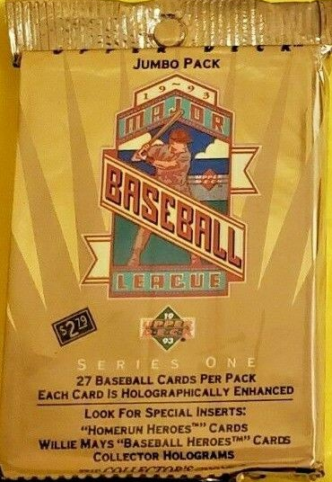 1993 UPPER DECK BASEBALL SERIES 1 JUMBO PACK